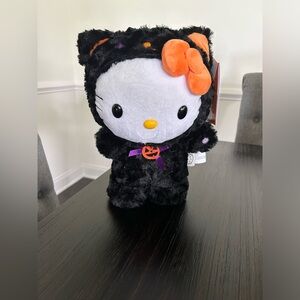 Sanrio Hello Kitty Halloween Kids Toy Black Cat Fuzzy Costume 19” Music stepper